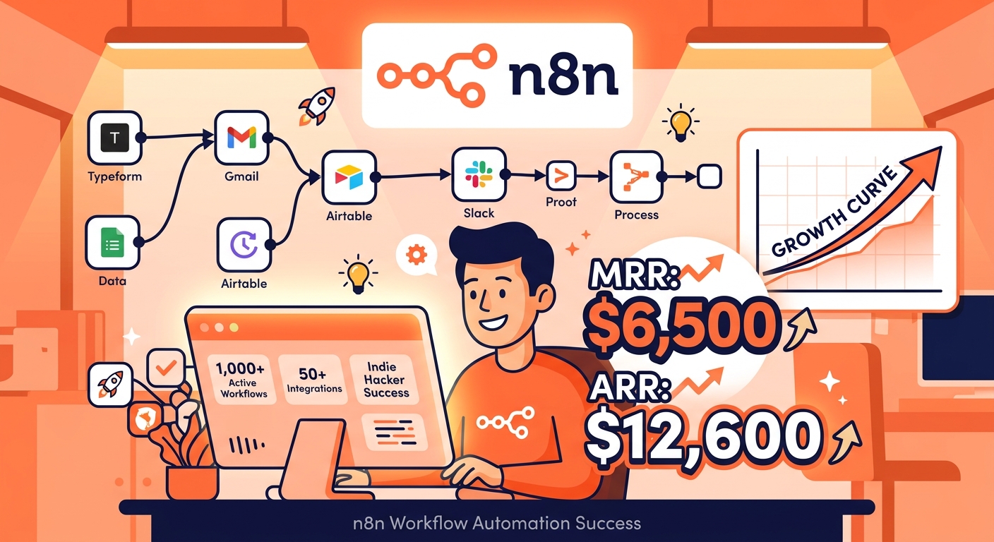 n8n 自动化工作流示意图