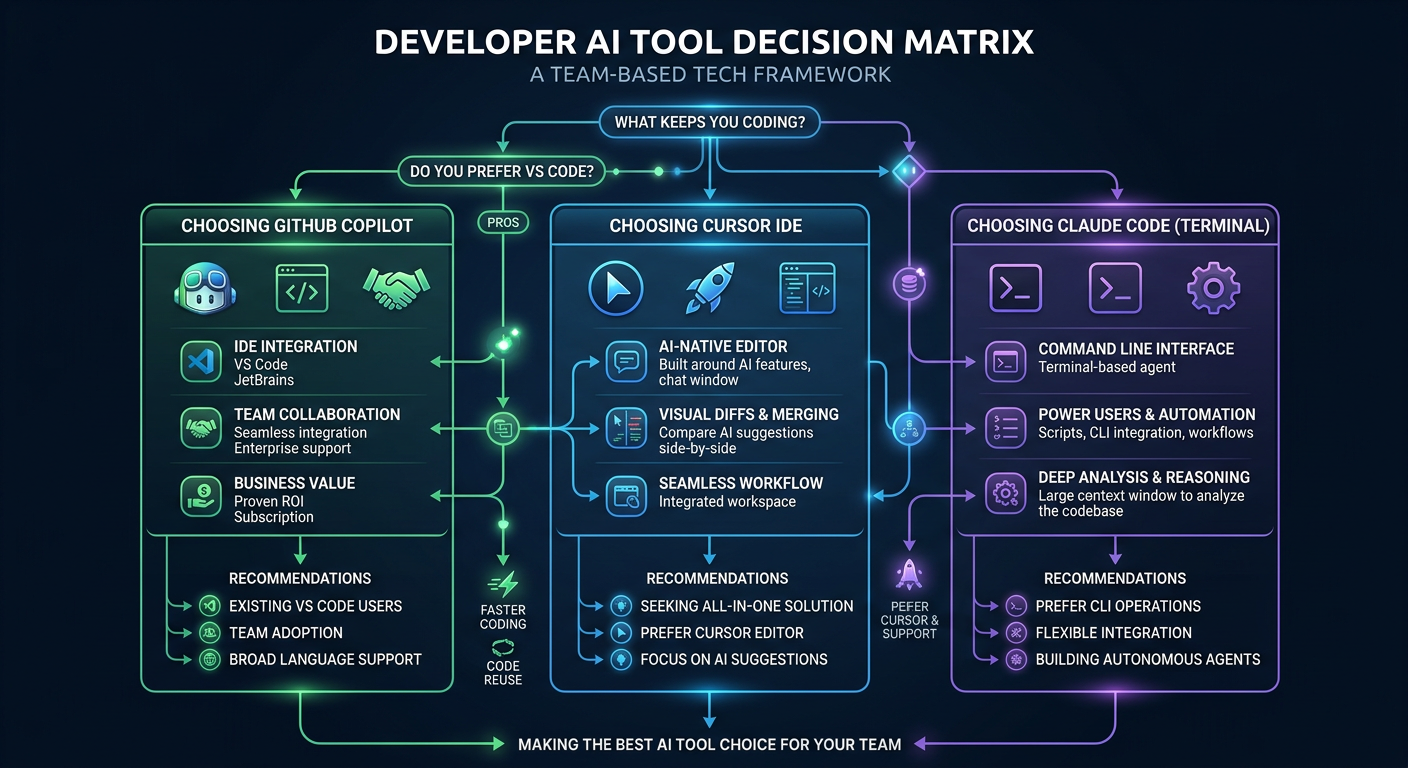 Developer Profile vs AI Coding Tool Decision Matrix