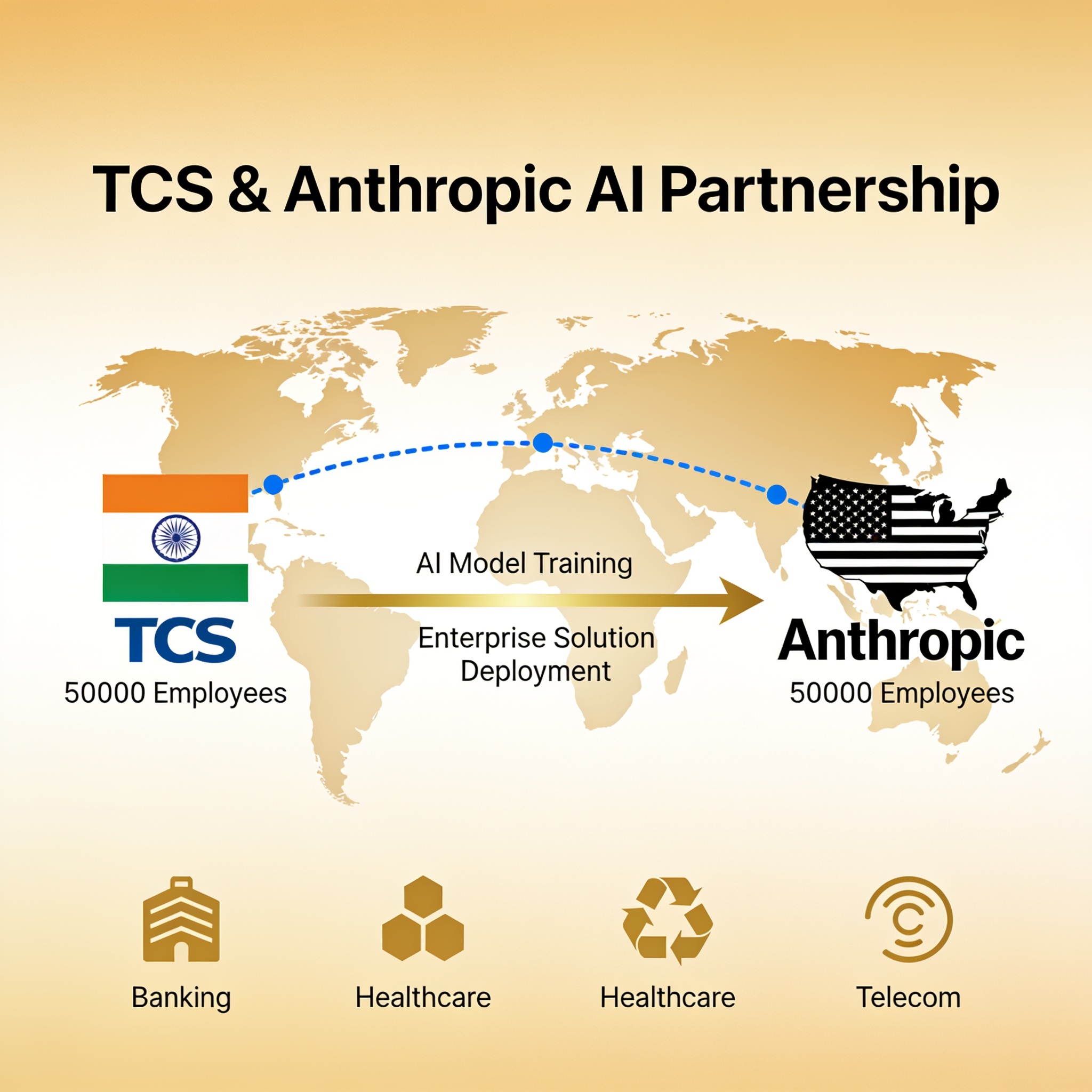 TCS Anthropic Enterprise Partnership Diagram